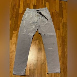 Fear of God Essentials Track Pants 'Black Reflective' Medium [USED]